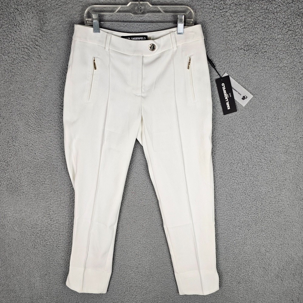 Karl Lagerfeld Paris Dress Pants Womens 0 Stretch Formal Straight Leg G04Pl514
